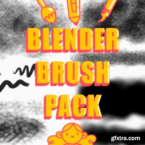 Gumroad - Blender Grease Pencil Brush Pack / Sketching and Texture Brushes