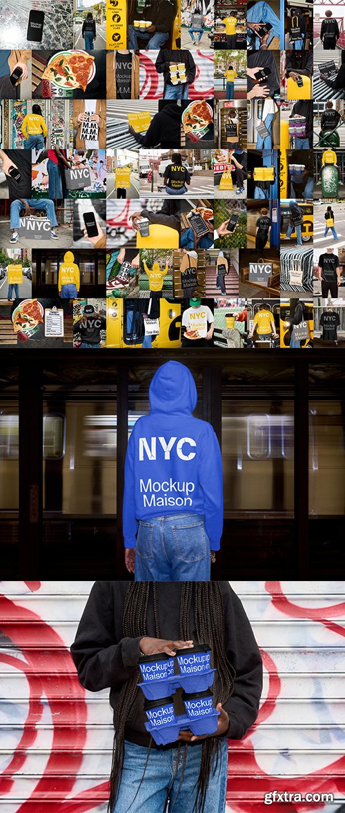 Mockup Maison - New Yorkers Collection &ndash; 63 Mockups $280
