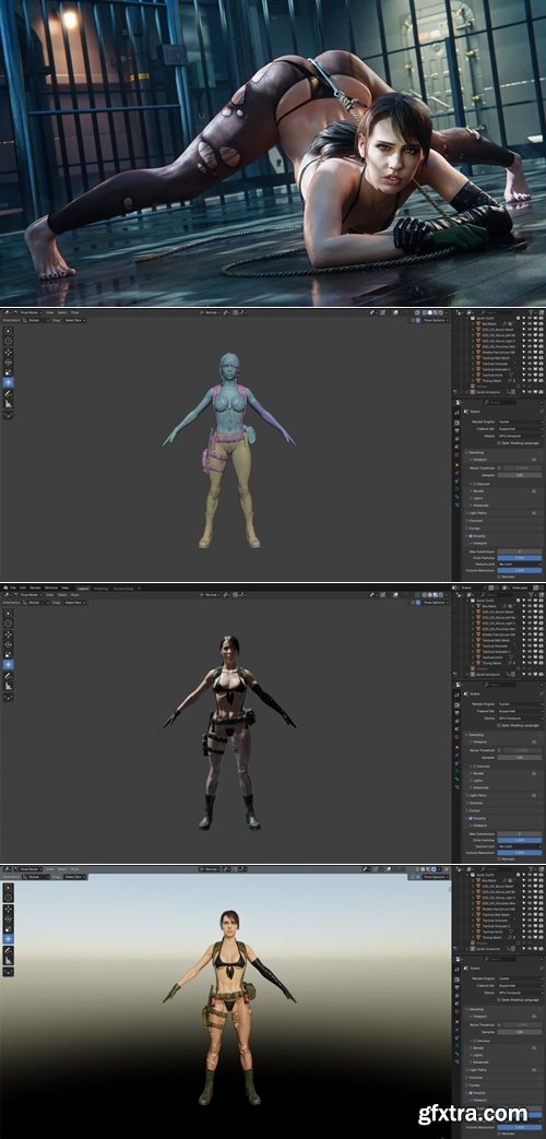 Strauzek - Quiet MHX v08 3D Blender Collection