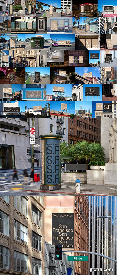 Mockup Maison - San Francisco Collection &ndash; 40 Mockups $160