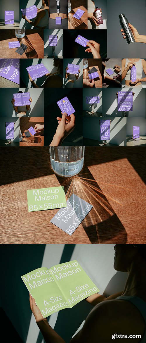 Mockup Maison - Yoga Print and Merch Collection &ndash; 23 Mockups $99