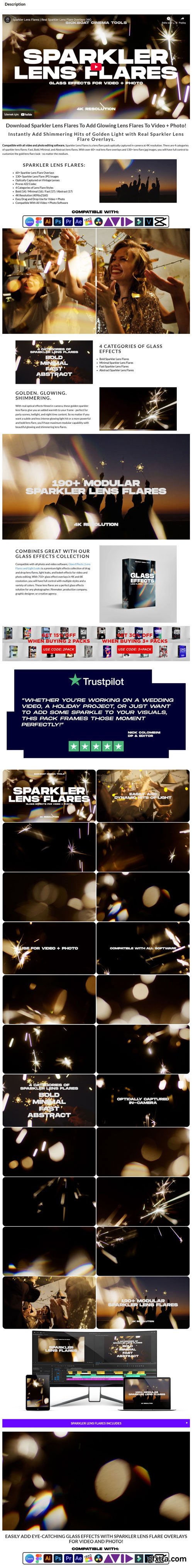 Sickboat - SPARKLER LENS FLARES (4K)