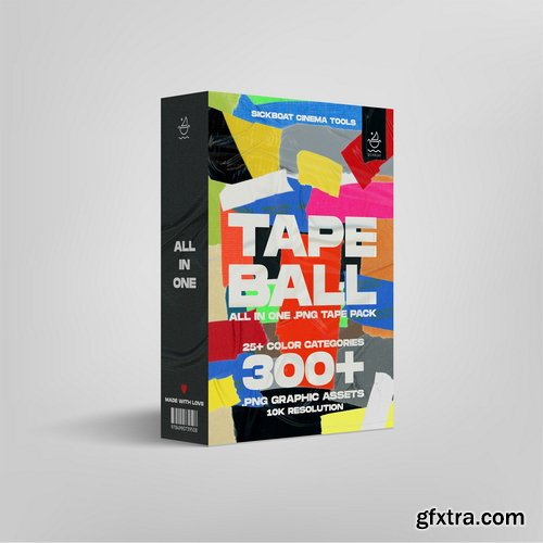 Sickboat - TAPE BALL: ALL-IN-ONE TAPE TEXTURE PNG PACK (10K)