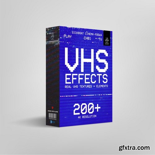 Sickboat - VHS EFFECTS: REAL VHS TEXTURE OVERLAYS (4K)
