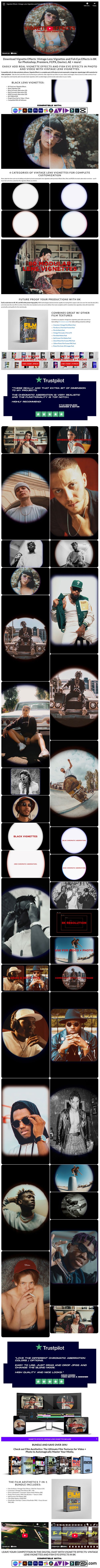 Sickboat - VIGNETTE EFFECTS: VINTAGE LENS VIGNETTES AND FISH EYE EFFECTS (8K)