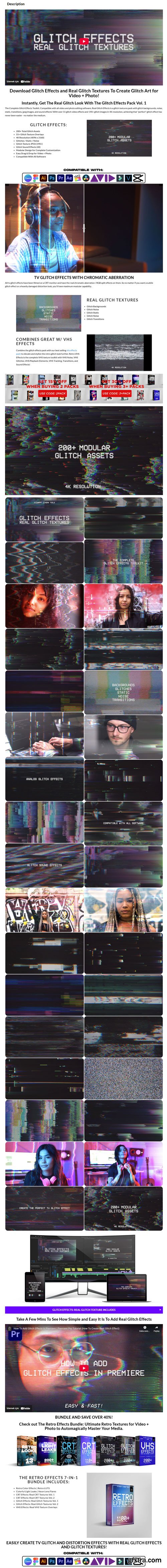Sickboat - GLITCH EFFECTS: REAL GLITCH TEXTURE OVERLAYS (VOL. 1) Sickboat - GLITCH EFFECTS: REAL GLITCH TEXTURE OVERLAYS (VOL. 1)