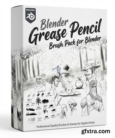 Blender Grease Pencil Brush Pack for Blender