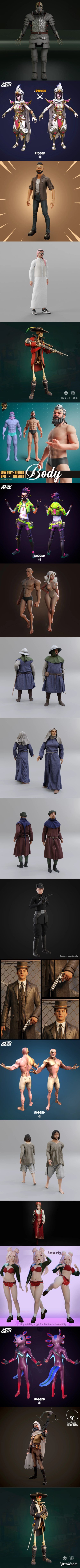 BlenderKit - Characters Pack 1