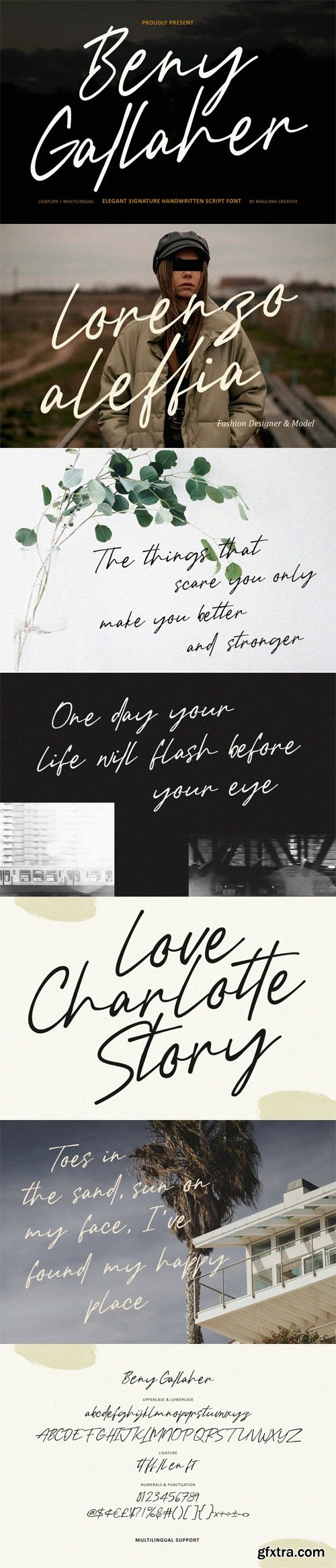 Beny Gallaher - Elegant Signature Handwritten Script Font