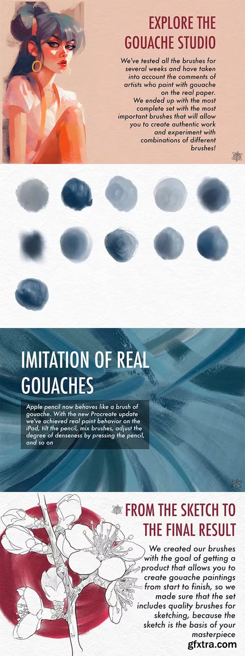 Gouache Studio - Brushes for Procreate