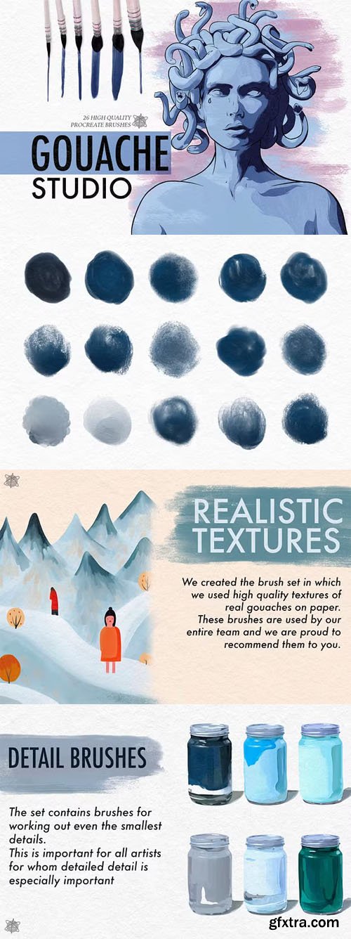 Gouache Studio - Brushes for Procreate
