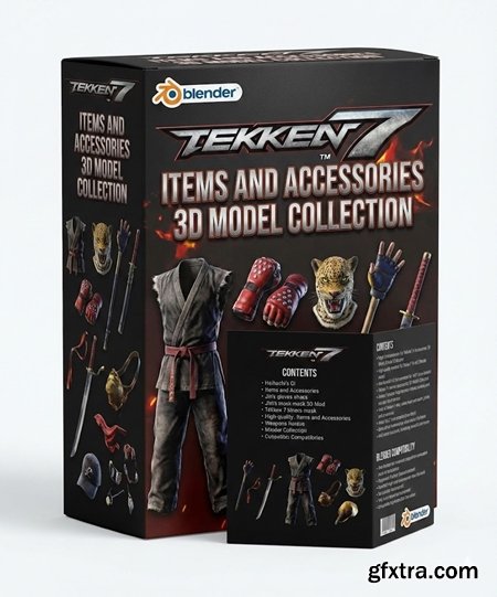 Tekken 7 Items and Accessories 3D Model Collection