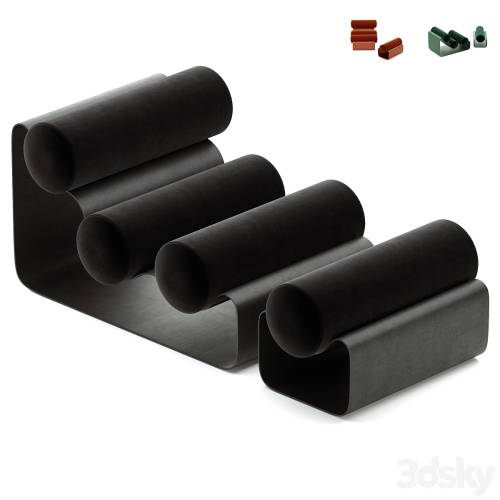 '3dsky Pro - PEPINO METAL CHAIR WITH OTTOMAN BY OWL'