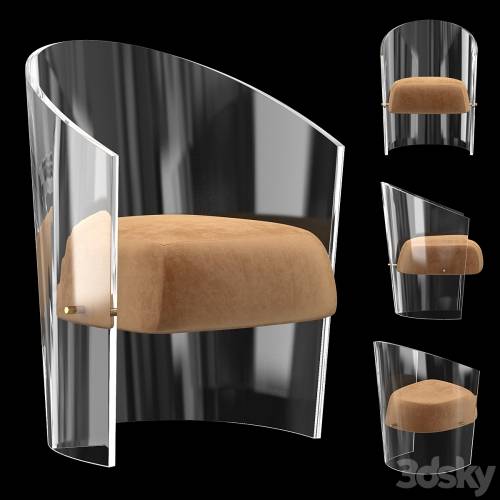 '3dsky Pro - CHAHAN Plexiglass armchair' '3dsky Pro - CHAHAN Plexiglass armchair'
