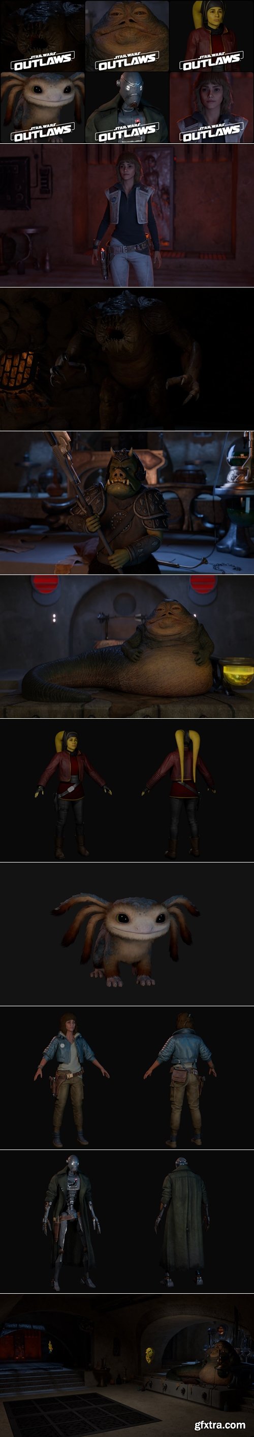 Star Wars Outlaws 3D Characters Collection