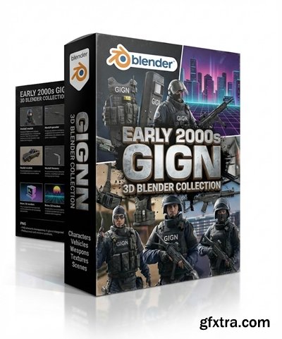 Early 2000s GiGN 3D Blender Collection