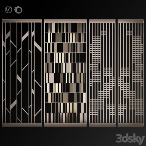 '3dsky Pro - Decorative partition # 4'