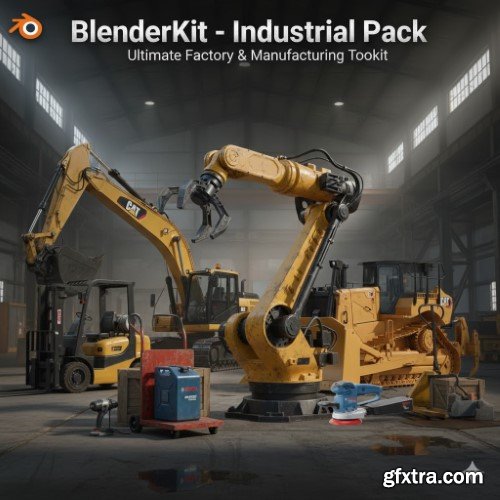 BlenderKit - Industrial Pack