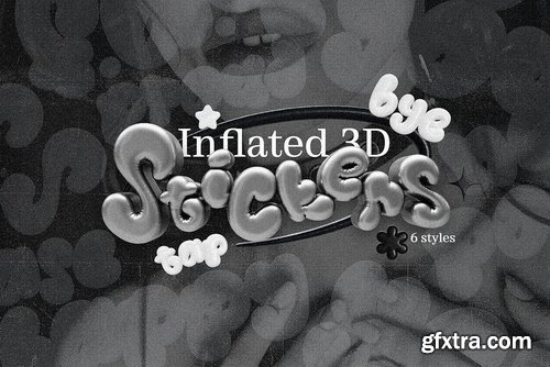creativemarket - Inflated Stickers - 3D PNG\'s - 42300642