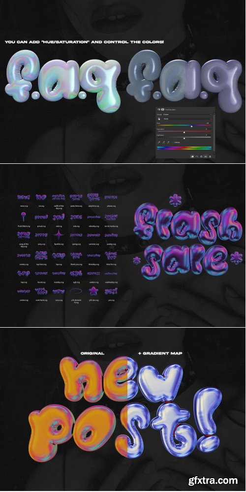 creativemarket - Inflated Stickers - 3D PNG\'s - 42300642