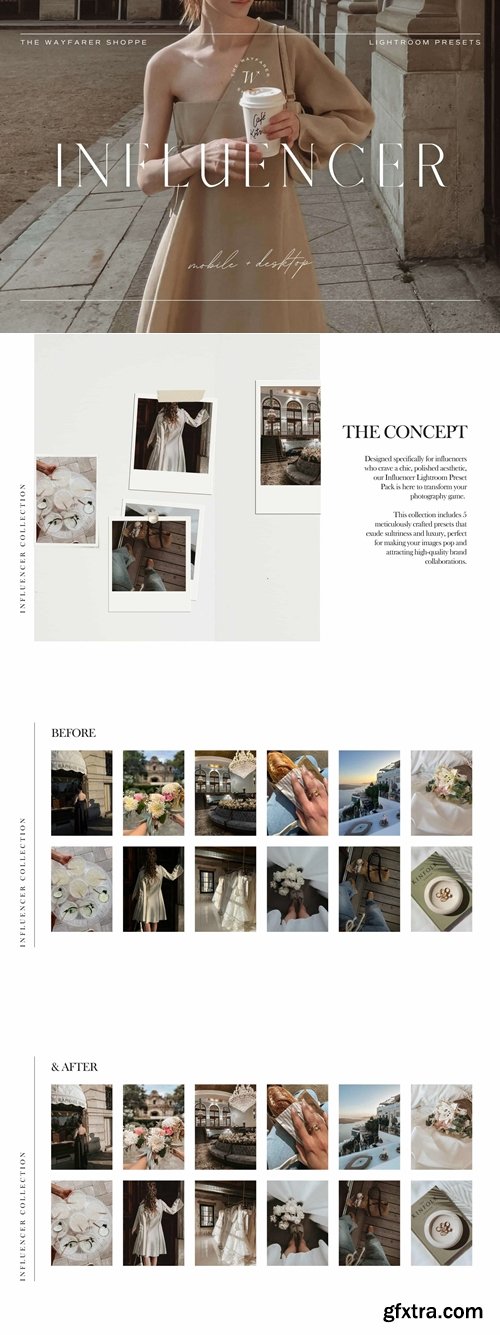 The Wanderful Wayfarer - 5 Influencer Lightroom Presets Mobile + Desktop The Wanderful Wayfarer - 5 Influencer Lightroom Presets Mobile + Desktop