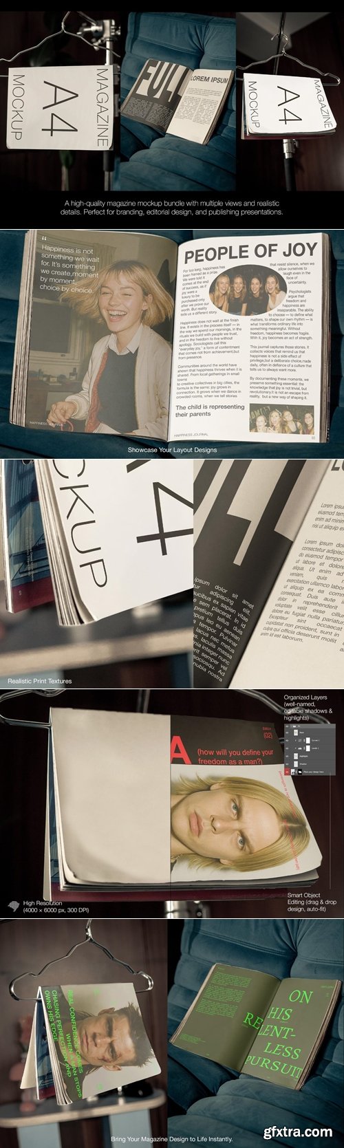 MockupCloud - Magazine Mockup Bundle