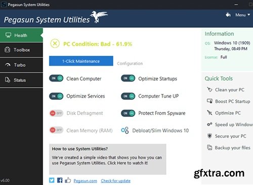 Pegasun System Utilities 9.3.5