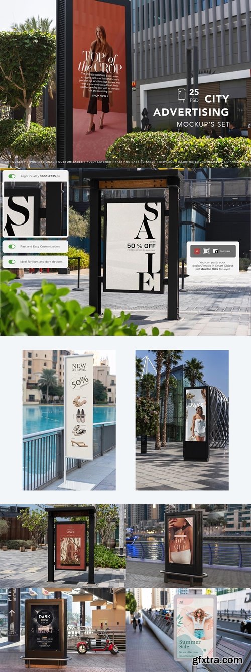 MockupCloud - City Advertising MockUps Set