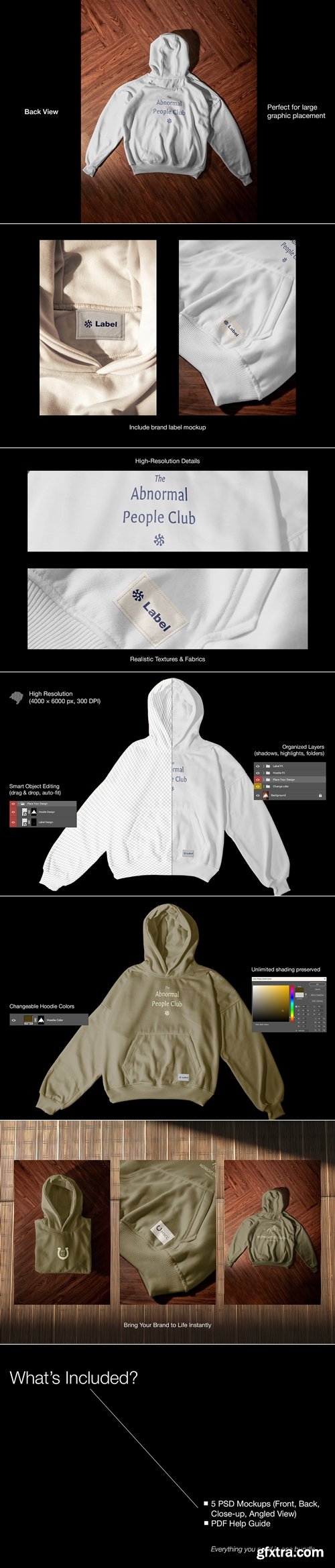 MockupCloud - Boxy Hoodie Mockup Bundle
