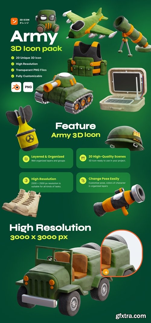 Army 3D Icon