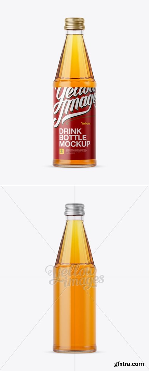 YellowImages - 330ml Apple Juice Bottle Mockup 13261
