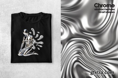 Creativemarket - Chrome 3D Design Collection - 42231059