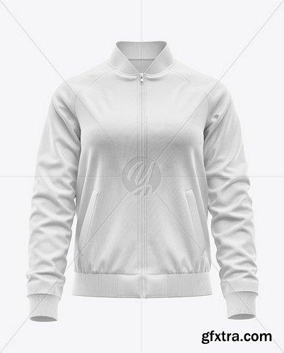 YellowImages - Womens Raglan Bomber Jacket Mockup - 119738