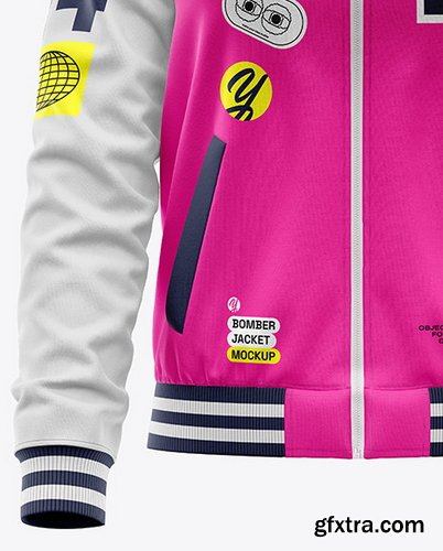 YellowImages - Womens Raglan Bomber Jacket Mockup - 119738