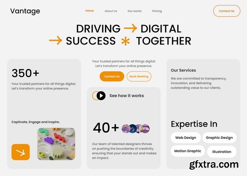 Craftwork Design - Hero Headers Figma Template