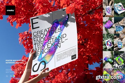 Creativemarket - Poster Mockup Set - Outdoor Edition - 42209847