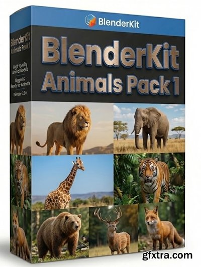 BlenderKit Animals Pack 1