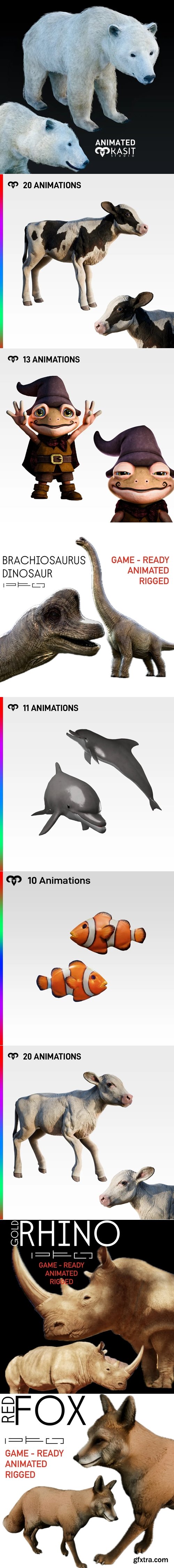 BlenderKit Animals Pack 1