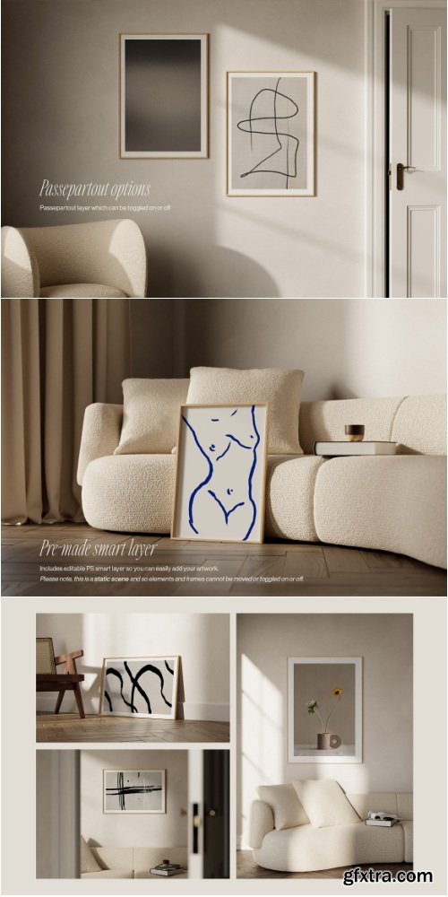 Creativemarket - Artwork Frame Mockup Bundle - 42150274