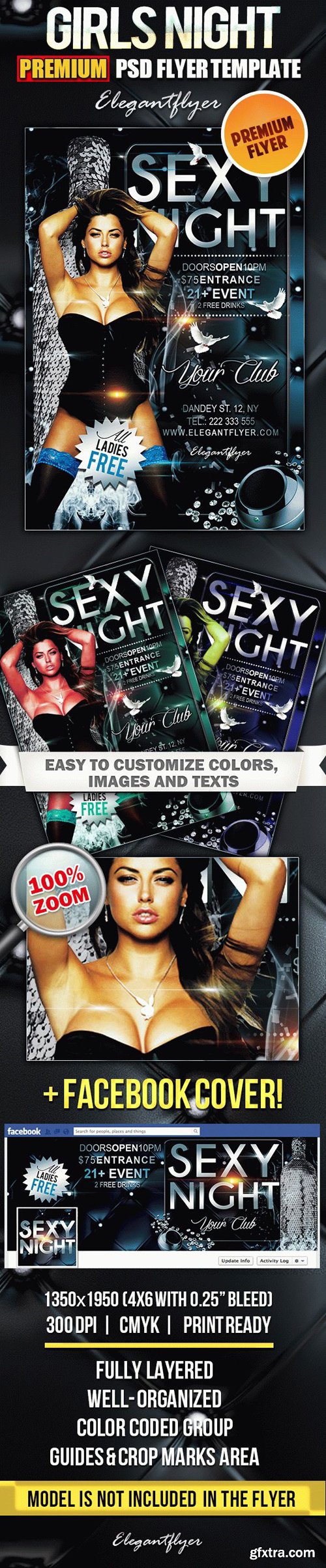 Sexy Night – PSD Flyer Templates