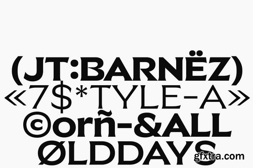 JT Barnez Modern Sharp Serif - 7 Font