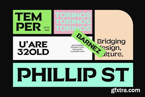 JT Barnez Modern Sharp Serif - 7 Font