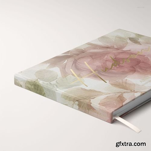 Creatsy - Landscape Wedding Guest Book Mockup Set - 1149950293