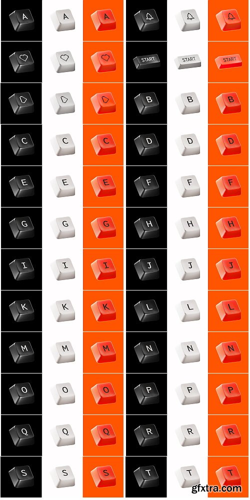 Wannathis - Keycap 3d illustrations