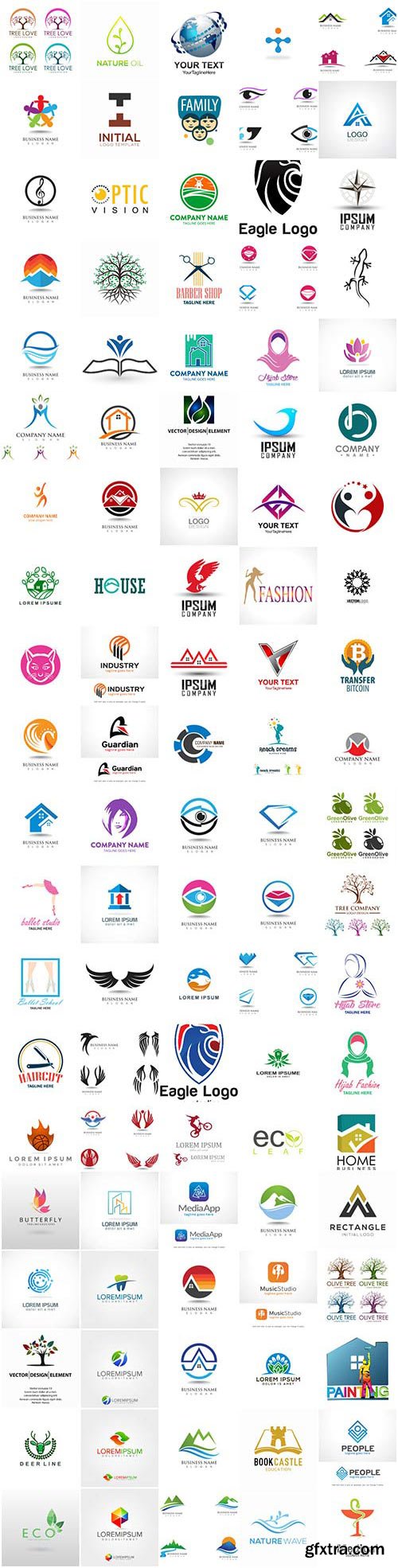 Logo - 100 vector set illustrations vol 2