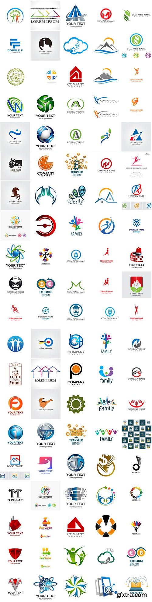 Logo - 100 vector set illustrations vol 3