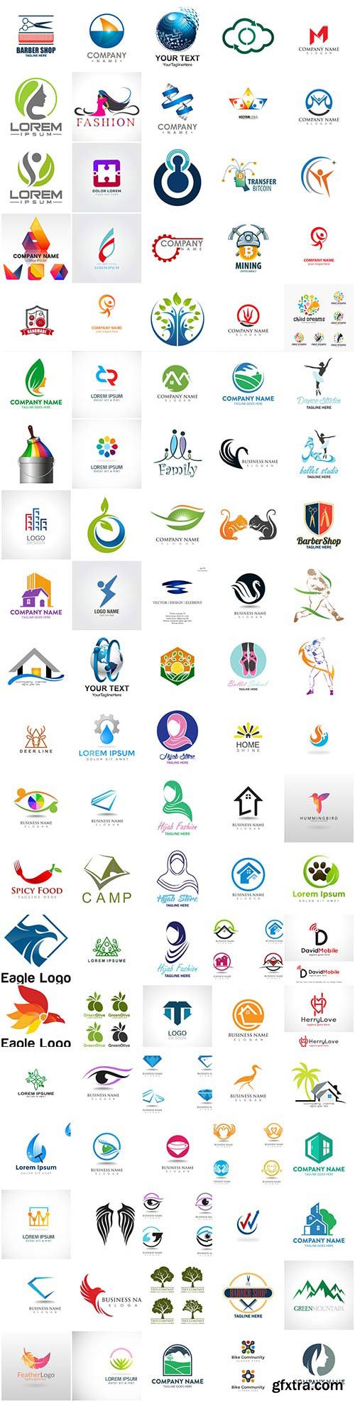 Logo - 100 vector set illustrations vol 4