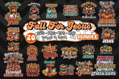 CreativeFabrica - Fall for Jesus SVG Bundle
