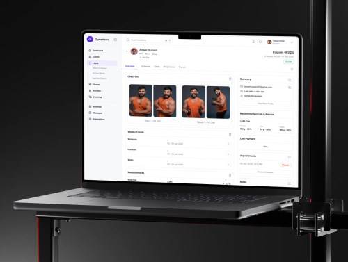 'Fitness Management Web App UI Kit'