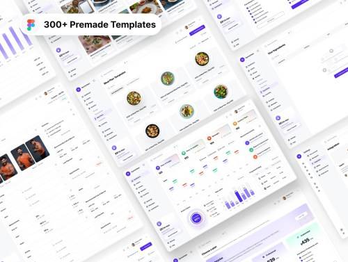 'Fitness Management Web App UI Kit'
